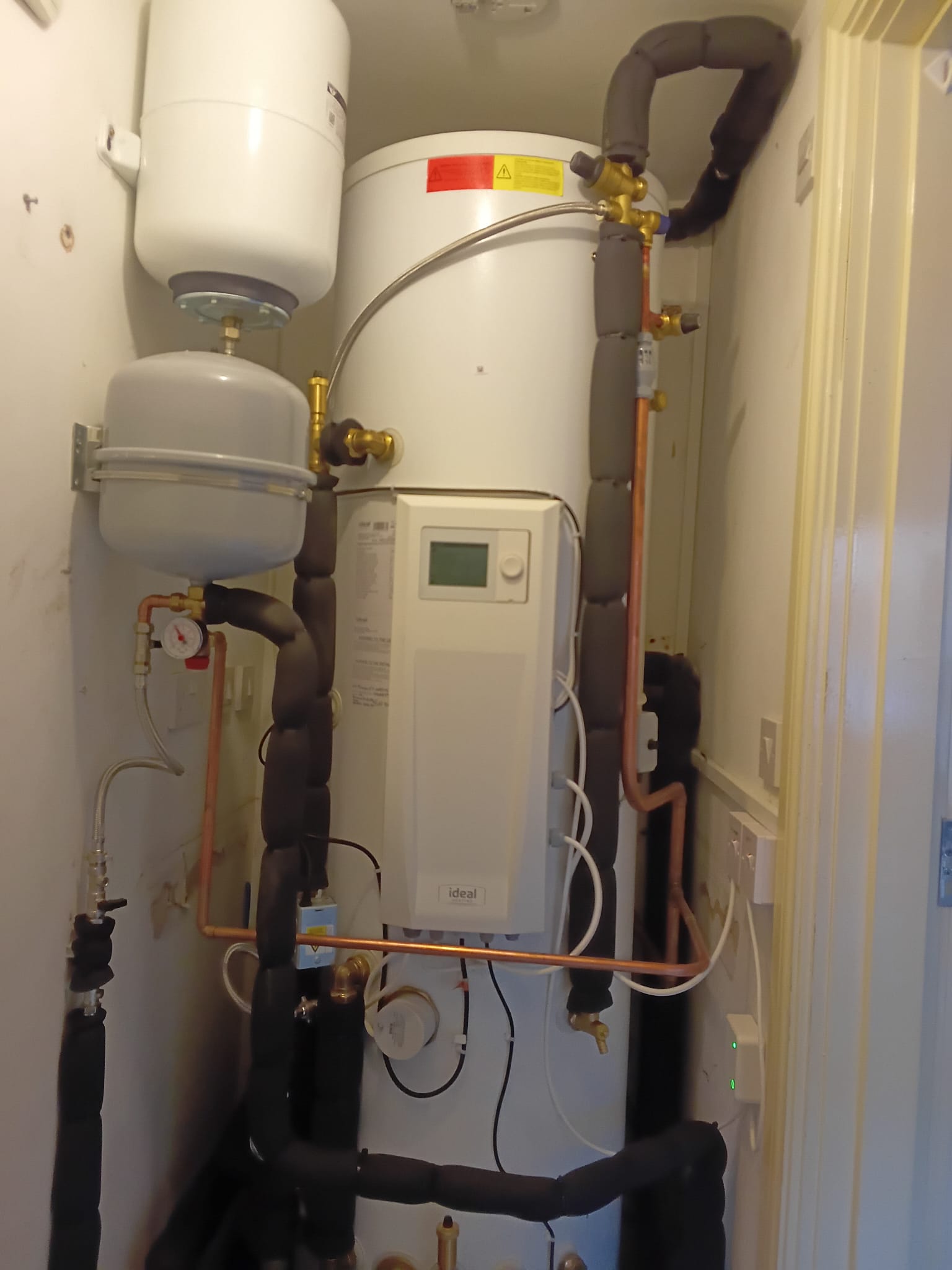 Air source heat pump installation photo
